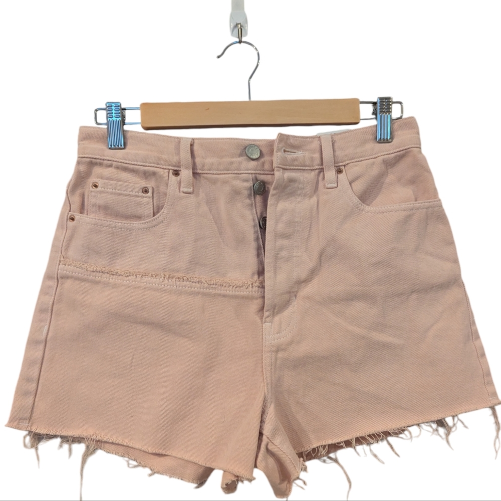 PACSUN Ultra High Rise Vintage Short Size 27 Soft Peach/Pink Color